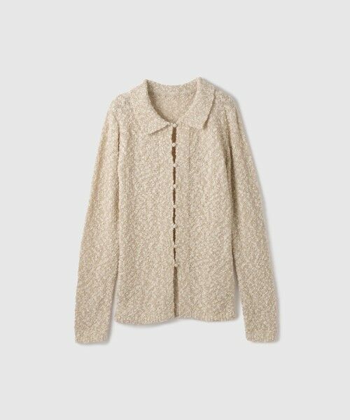 VICKY / ビッキー カーディガン・ボレロ | ＜陰影で魅せる＞ツイード風MIXスラブポロカーデ | 詳細15