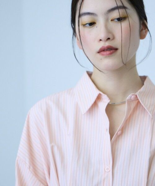 VICKY / ビッキー シャツ・ブラウス | 《きちんと映え》ストライプウエストタックシャツ | 詳細4