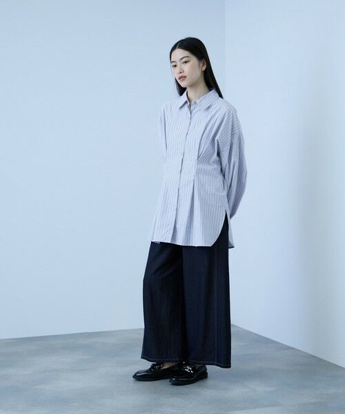 VICKY / ビッキー シャツ・ブラウス | 《きちんと映え》ストライプウエストタックシャツ | 詳細15