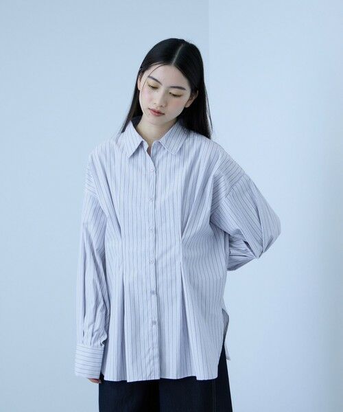 VICKY / ビッキー シャツ・ブラウス | 《きちんと映え》ストライプウエストタックシャツ | 詳細14