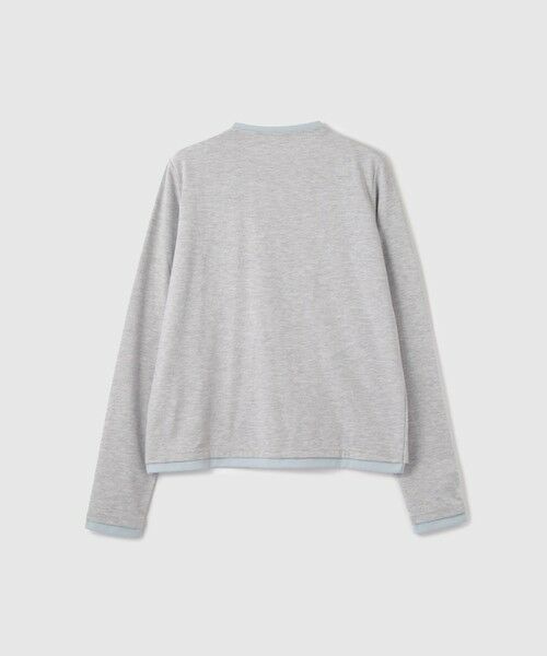 VICKY / ビッキー カットソー | ヘンリーネックレイヤードTシャツ | 詳細1