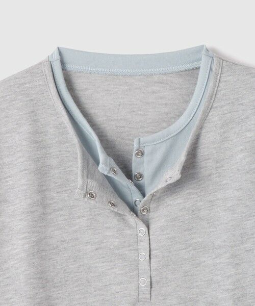 VICKY / ビッキー カットソー | ヘンリーネックレイヤードTシャツ | 詳細2