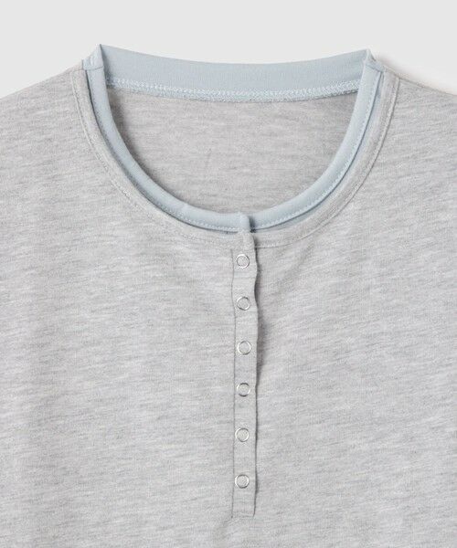 VICKY / ビッキー カットソー | ヘンリーネックレイヤードTシャツ | 詳細5