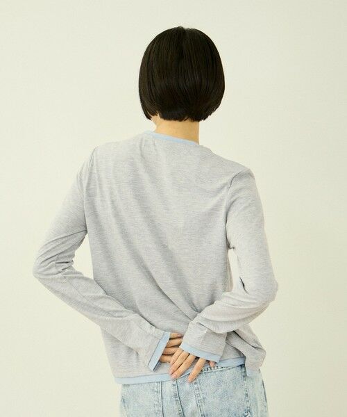 VICKY / ビッキー カットソー | ヘンリーネックレイヤードTシャツ | 詳細11