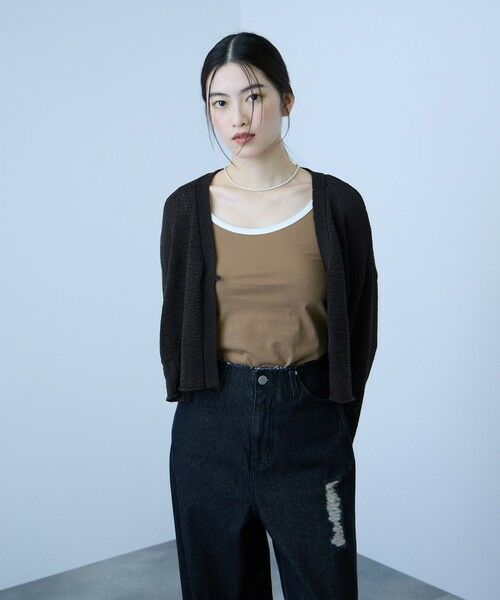 VICKY / ビッキー キャミソール・チューブトップ | バイカラーパイピングタンクトップ | 詳細20