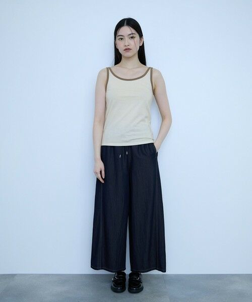 VICKY / ビッキー キャミソール・チューブトップ | バイカラーパイピングタンクトップ | 詳細28