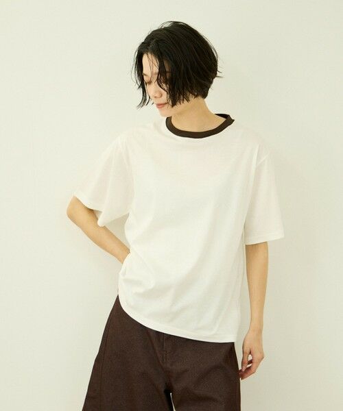 VICKY / ビッキー カットソー | 【一日、清潔感。】汗じみケア ひんやりリンガーTシャツ | 詳細1