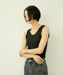 VICKY / ビッキー カットソー | ランダムテレコタンクトップ