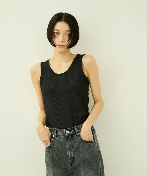 VICKY / ビッキー カットソー | ランダムテレコタンクトップ | 詳細3