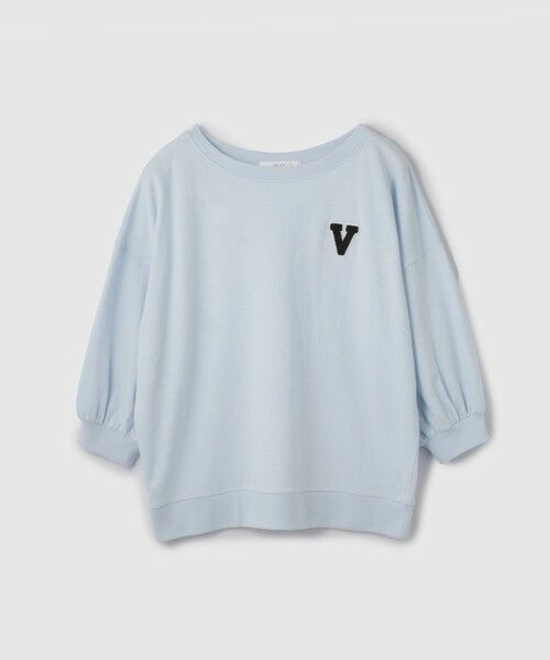 VICKY / ビッキー カットソー | 【大人の抜け感】ワッペンマルチネックスウェット | 詳細15