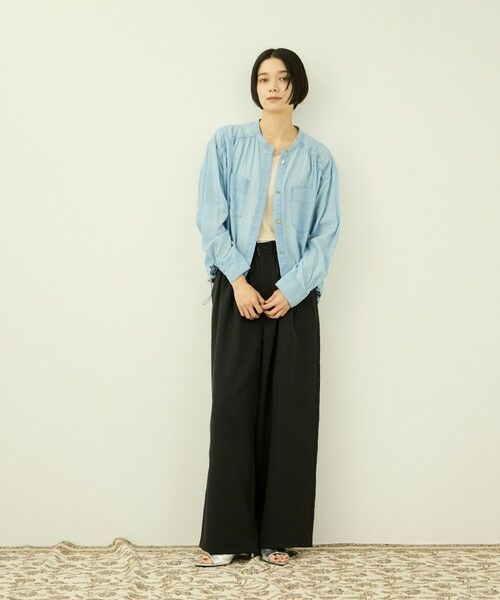 VICKY / ビッキー その他パンツ | ジョーゼットメニータックカラーパンツ | 詳細7