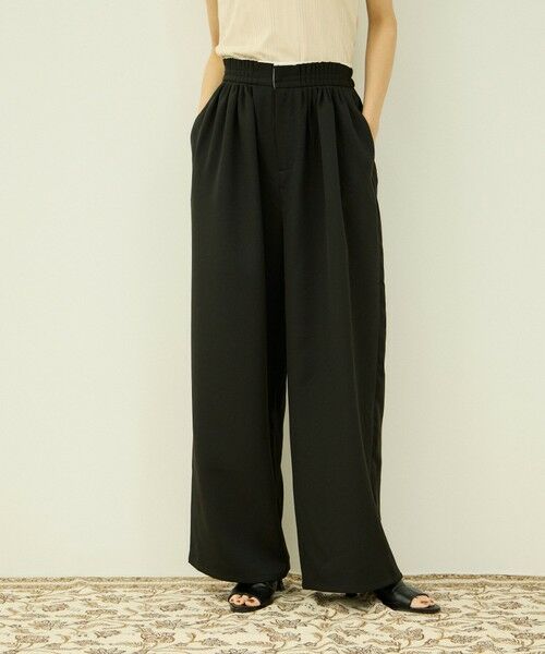 VICKY / ビッキー その他パンツ | ジョーゼットメニータックカラーパンツ（ブラック）