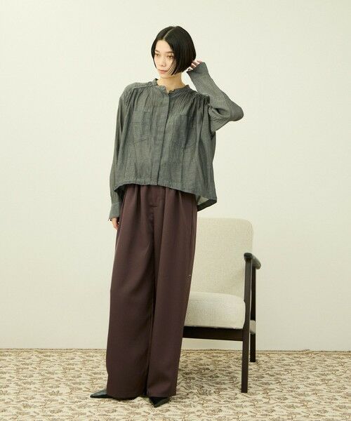 VICKY / ビッキー その他パンツ | ジョーゼットメニータックカラーパンツ | 詳細20