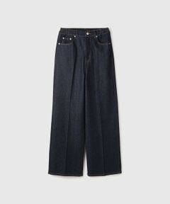 VICKY / ビッキー その他パンツ | サイドゴムセンタープレス ストレートデニムパンツ