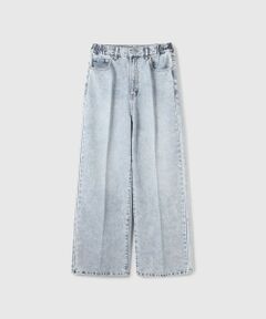 VICKY / ビッキー その他パンツ | サイドゴムセンタープレス ストレートデニムパンツ