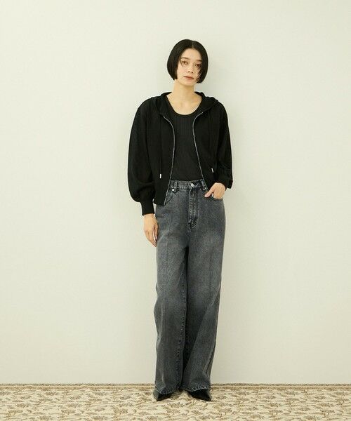 VICKY / ビッキー その他パンツ | サイドゴムセンタープレス ストレートデニムパンツ | 詳細1