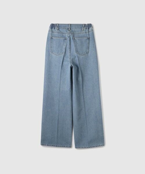 VICKY / ビッキー その他パンツ | サイドゴムセンタープレス ストレートデニムパンツ | 詳細2