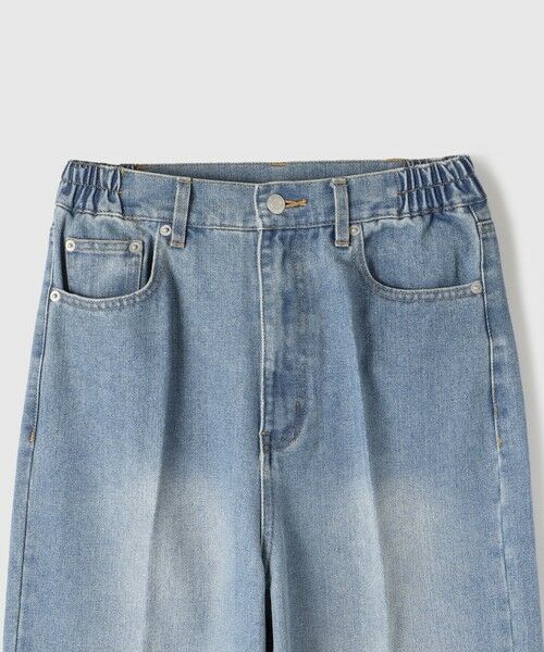 VICKY / ビッキー その他パンツ | サイドゴムセンタープレス ストレートデニムパンツ | 詳細3