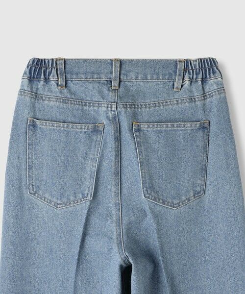 VICKY / ビッキー その他パンツ | サイドゴムセンタープレス ストレートデニムパンツ | 詳細5