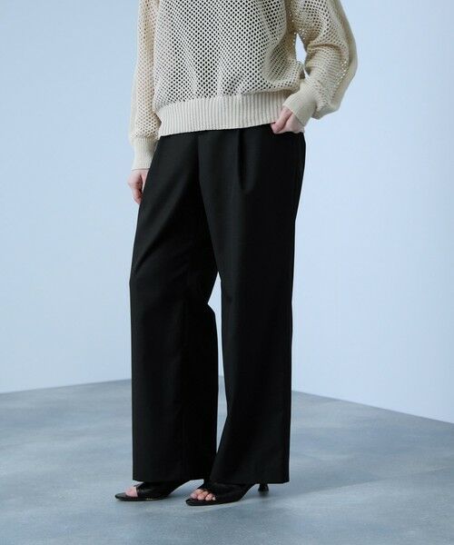VICKY / ビッキー その他パンツ | サイドポケットワイドタックパンツ（ブラック）