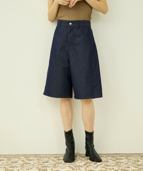 VICKY / ビッキー その他パンツ | デニムハーフパンツ（ネイビー）