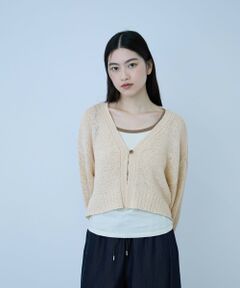 VICKY / ビッキー ニット・セーター | テープヤーンショート丈カーディガン