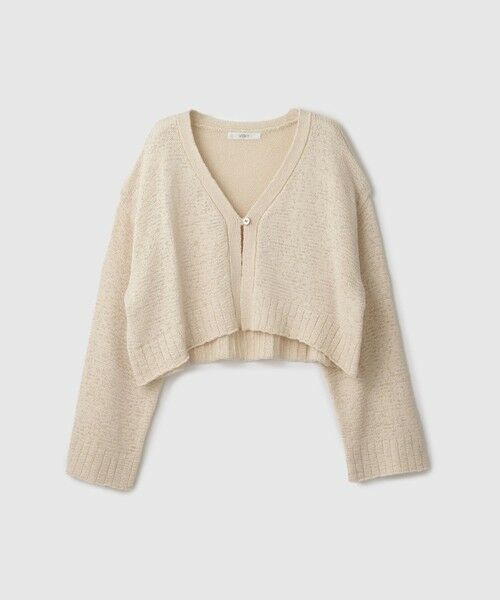 VICKY / ビッキー ニット・セーター | テープヤーンショート丈カーディガン | 詳細4
