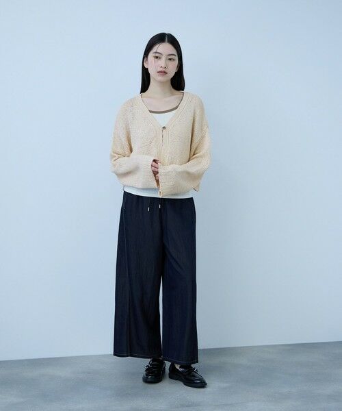VICKY / ビッキー ニット・セーター | テープヤーンショート丈カーディガン | 詳細3