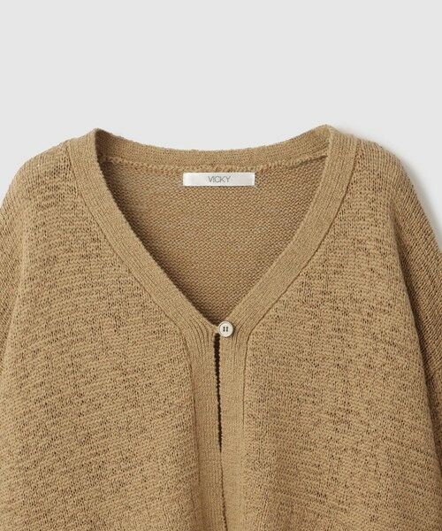 VICKY / ビッキー ニット・セーター | テープヤーンショート丈カーディガン | 詳細17