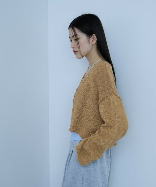 VICKY / ビッキー ニット・セーター | テープヤーンショート丈カーディガン | 詳細10