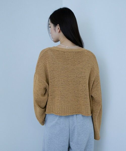 VICKY / ビッキー ニット・セーター | テープヤーンショート丈カーディガン | 詳細11