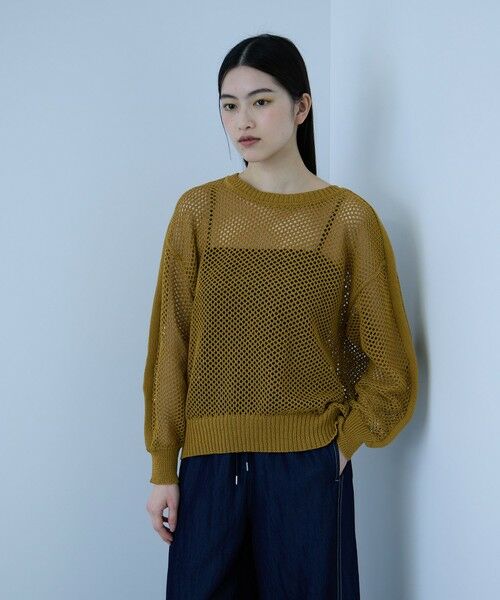 VICKY / ビッキー ニット・セーター | クルーネックワイドプルオーバー（カーキ）