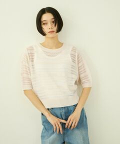 VICKY / ビッキー ニット・セーター | シアーボーダーニット