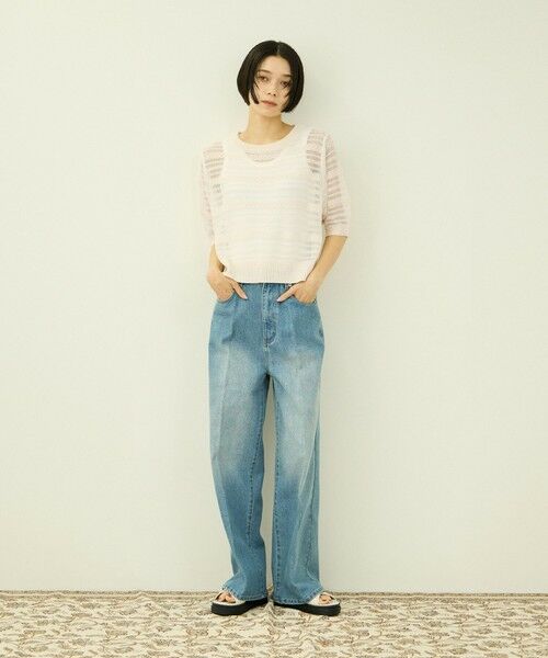 VICKY / ビッキー ニット・セーター | シアーボーダーニット | 詳細2