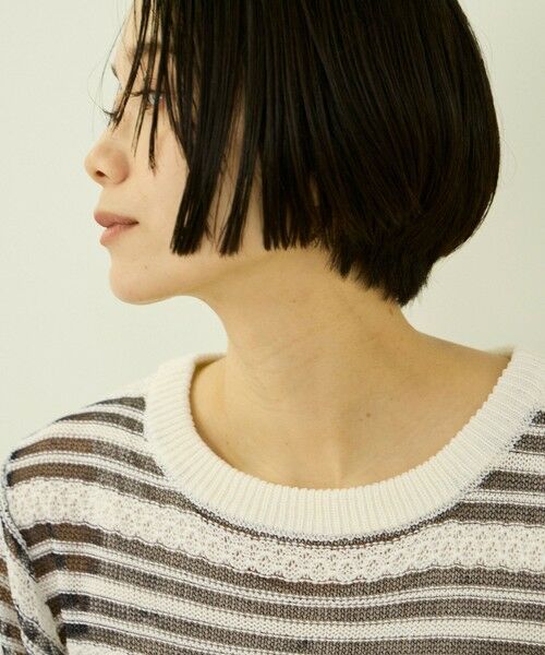 VICKY / ビッキー ニット・セーター | シアーボーダーニット | 詳細14