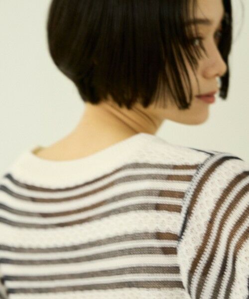 VICKY / ビッキー ニット・セーター | シアーボーダーニット | 詳細15