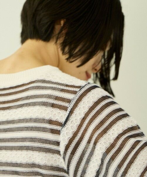 VICKY / ビッキー ニット・セーター | シアーボーダーニット | 詳細16