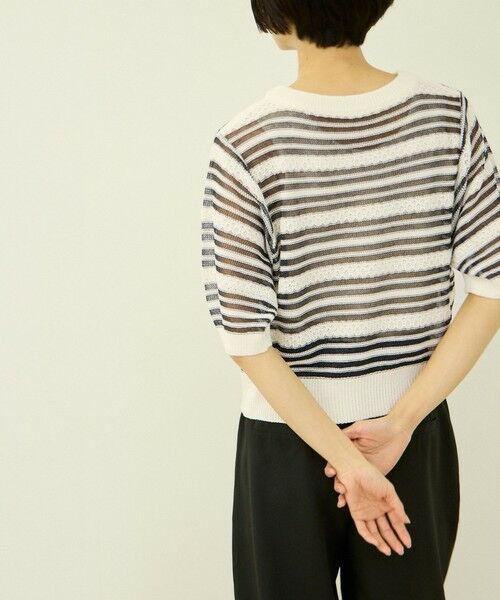 VICKY / ビッキー ニット・セーター | シアーボーダーニット | 詳細11