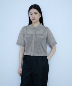 VICKY / ビッキー カーディガン・ボレロ | メッシュポロラメニットカーデ