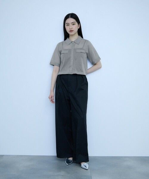 VICKY / ビッキー カーディガン・ボレロ | メッシュポロラメニットカーデ | 詳細13