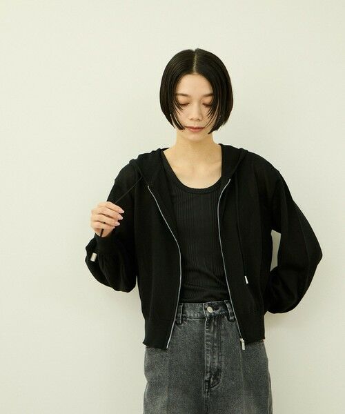 VICKY / ビッキー ニット・セーター | ラメシアーニットパーカー | 詳細5