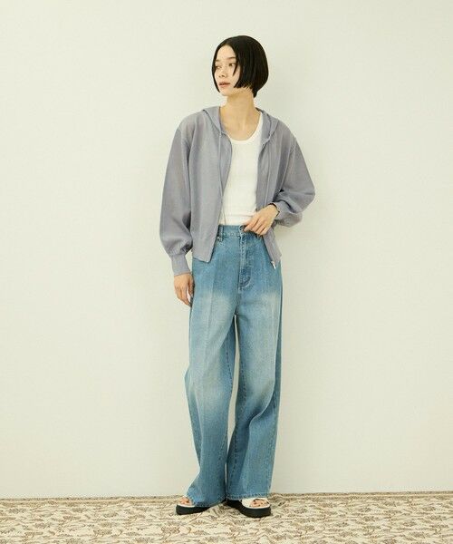 VICKY / ビッキー ニット・セーター | ラメシアーニットパーカー | 詳細14