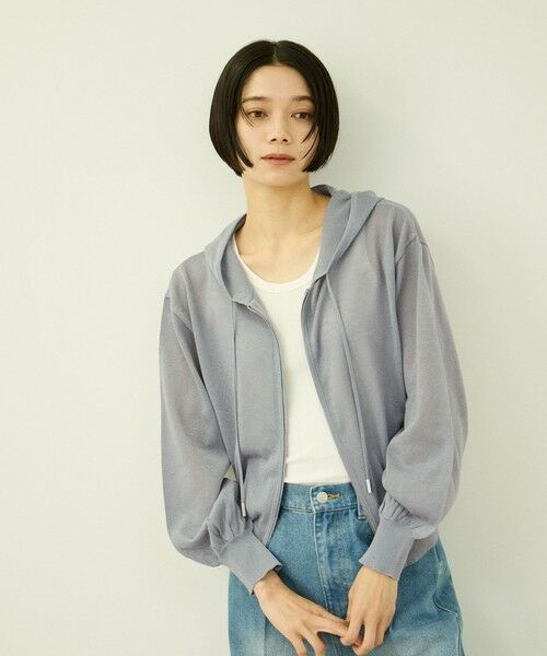 VICKY / ビッキー ニット・セーター | ラメシアーニットパーカー | 詳細9