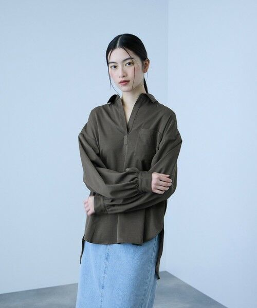 VICKY / ビッキー シャツ・ブラウス | ポケットスキッパーシャツ | 詳細19