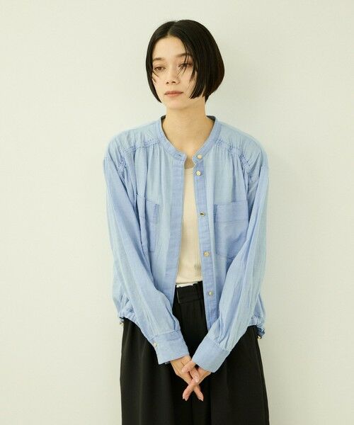 VICKY / ビッキー シャツ・ブラウス | シアーデニム | 詳細9