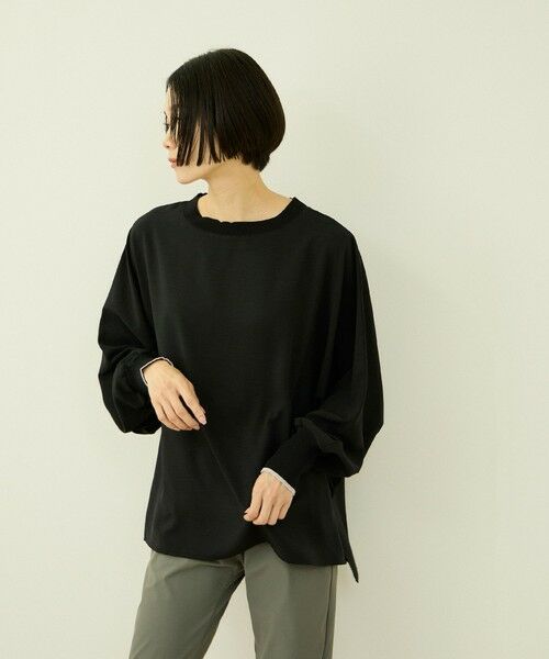 VICKY / ビッキー シャツ・ブラウス | ドルマンスリーブブラウス（ブラック）