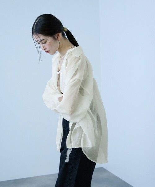 VICKY / ビッキー シャツ・ブラウス | リネンライクボイルシャツ | 詳細2