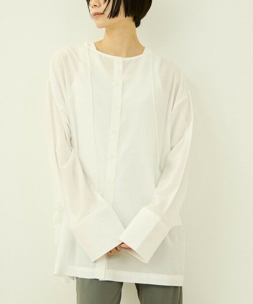 VICKY / ビッキー シャツ・ブラウス | 前後2WAY チュニック（オフホワイト）