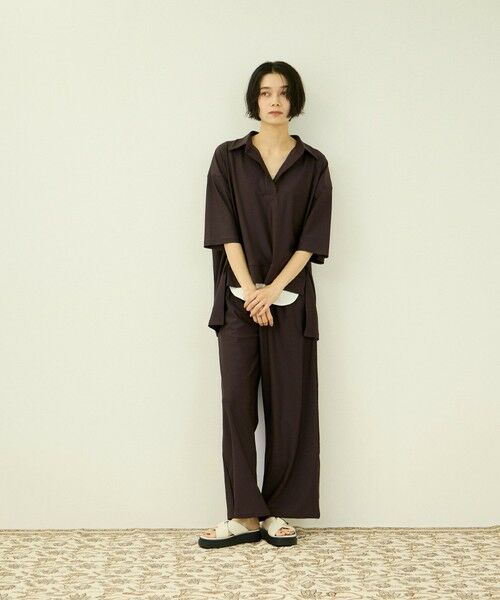 VICKY / ビッキー ロング・マキシ丈ワンピース | 【上下セット】UVカットジャージ シャツパンツセット | 詳細7