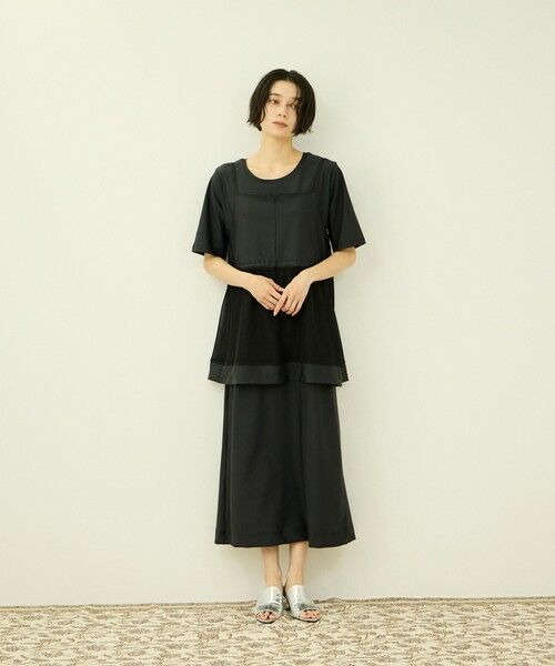 VICKY / ビッキー ロング・マキシ丈ワンピース | 【アンサンブル】UVカットジャージワンピース ビスチェセット | 詳細3